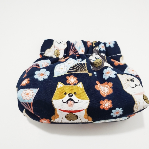 Japanese Coin Purse Pouch Wallet Bag Shiba Inu Dog - Picture 5 of 5